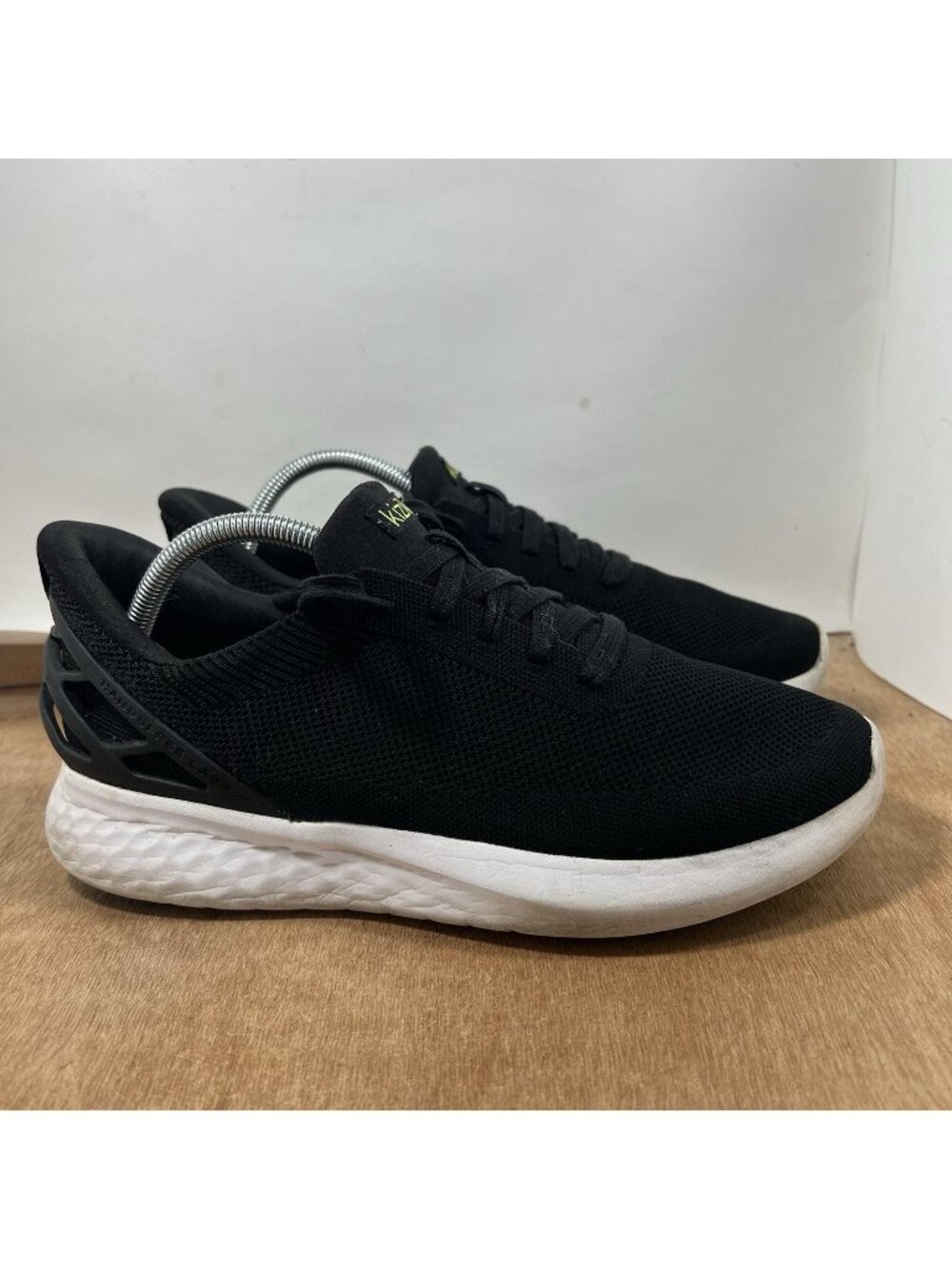 Kizik Athens Men Size 9 Black Hands Free Slip On Sneaker Shoes